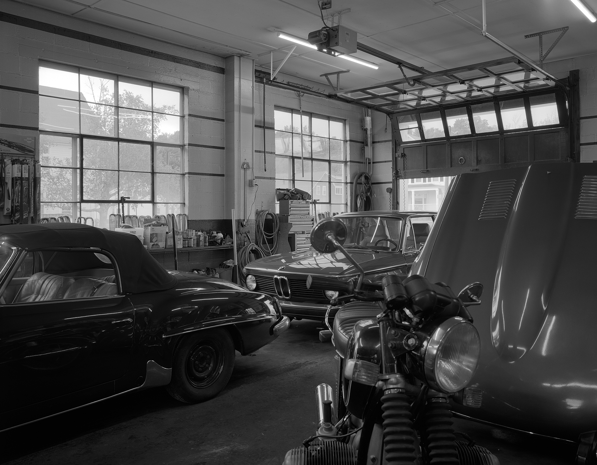 Black & white interior shot of AVA Restoration services